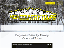 Tablet Screenshot of mysnowmobiletour.com